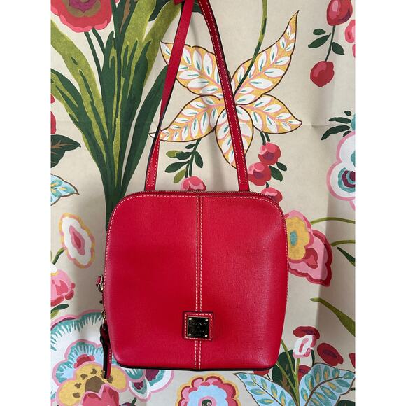 Dooney & Bourke Red Trixie Dome Crossbody Bag - Picture 1 of 8